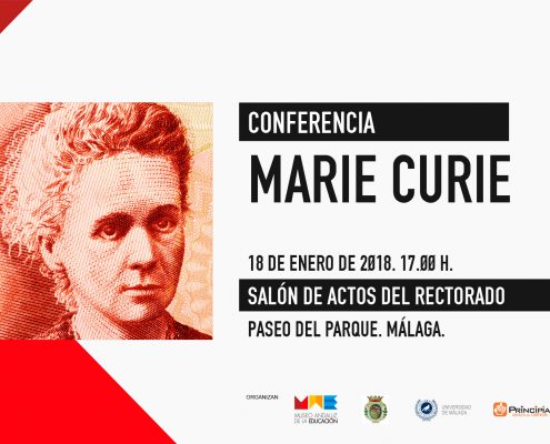 CONFERENCIA MARIE CURIE - 18-01-2018 - Salón de Actos del Rectorado, Paseo del Parque, Málaga