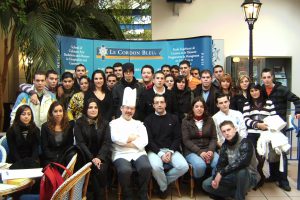 Patricia Santos con sus alumnos