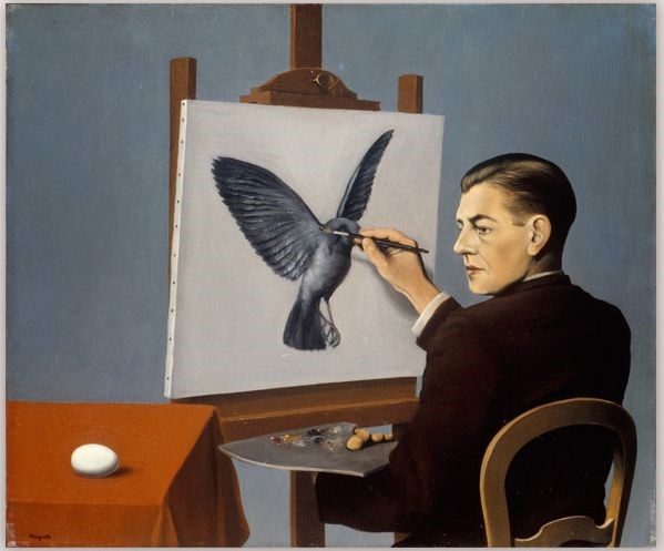 La clarividencia (1936), René Magritte