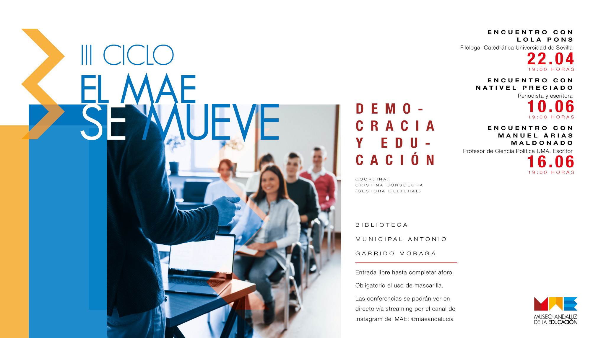 Vuelve una nueva edición del ciclo 'El MAE se mueve'