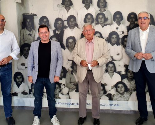 Visita de los periodistas Fernando Jáuregui y Sergio Martín