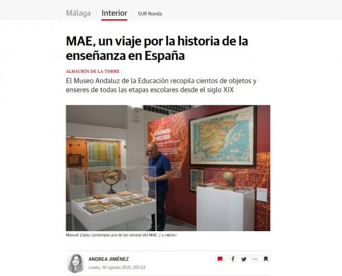 Diario SUR publica un reportaje sobre el MAE