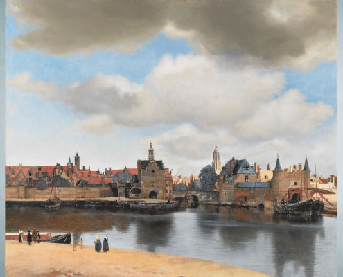 Vista de Delft (1660-1661), de Johannes Vermeer; Mauritshuis, La Haya.