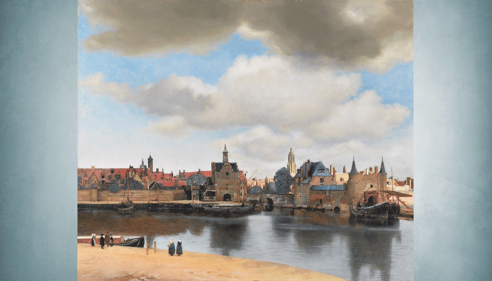 Vista de Delft (1660-1661), de Johannes Vermeer; Mauritshuis, La Haya.