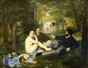 Almuerzo en la hierba (1863), de Edouard Manet, Museo d`Orsay, París.