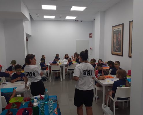 Alumnado del campamento de verano del Colegio Británico de Málaga