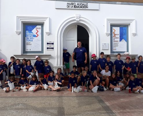 Alumnado del campamento de verano del Colegio Británico de Málaga