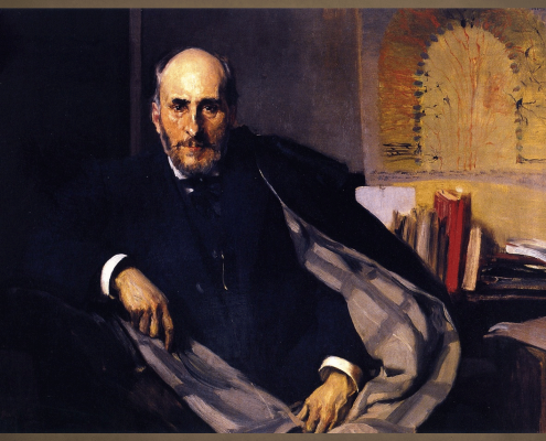 Retrato de Santiago Ramón y Cajal (1906), obra de Joaquín Sorolla