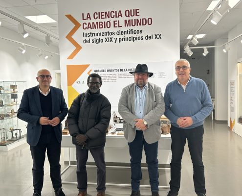 Visita de Ismael Diadié y Manuel Navarro