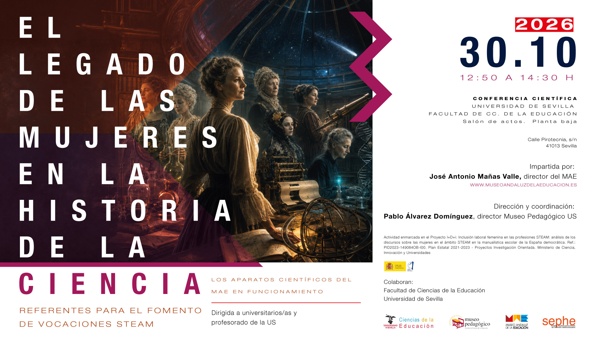 Cartel Legado Mujeres en Htria de la Ciencia 1